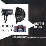 Aputure LS 60X Bi-Color Focusing LED and Aputure amaran Light Dome Mini SE Softbox Bundle