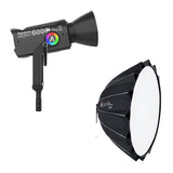 Aputure LS 600C Pro II RGB LED 46 Preset Effects Monolight (A-Mount) with Light Dome 150 Bundle
