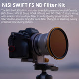 NiSi Swift FS ND Filter Kit with ND8, ND64 and ND1000 (62mm-82mm)