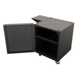 MakerBot Cart with Four Casters and Steel Construction for MakerBot Replicator Z18 Printer (Black)