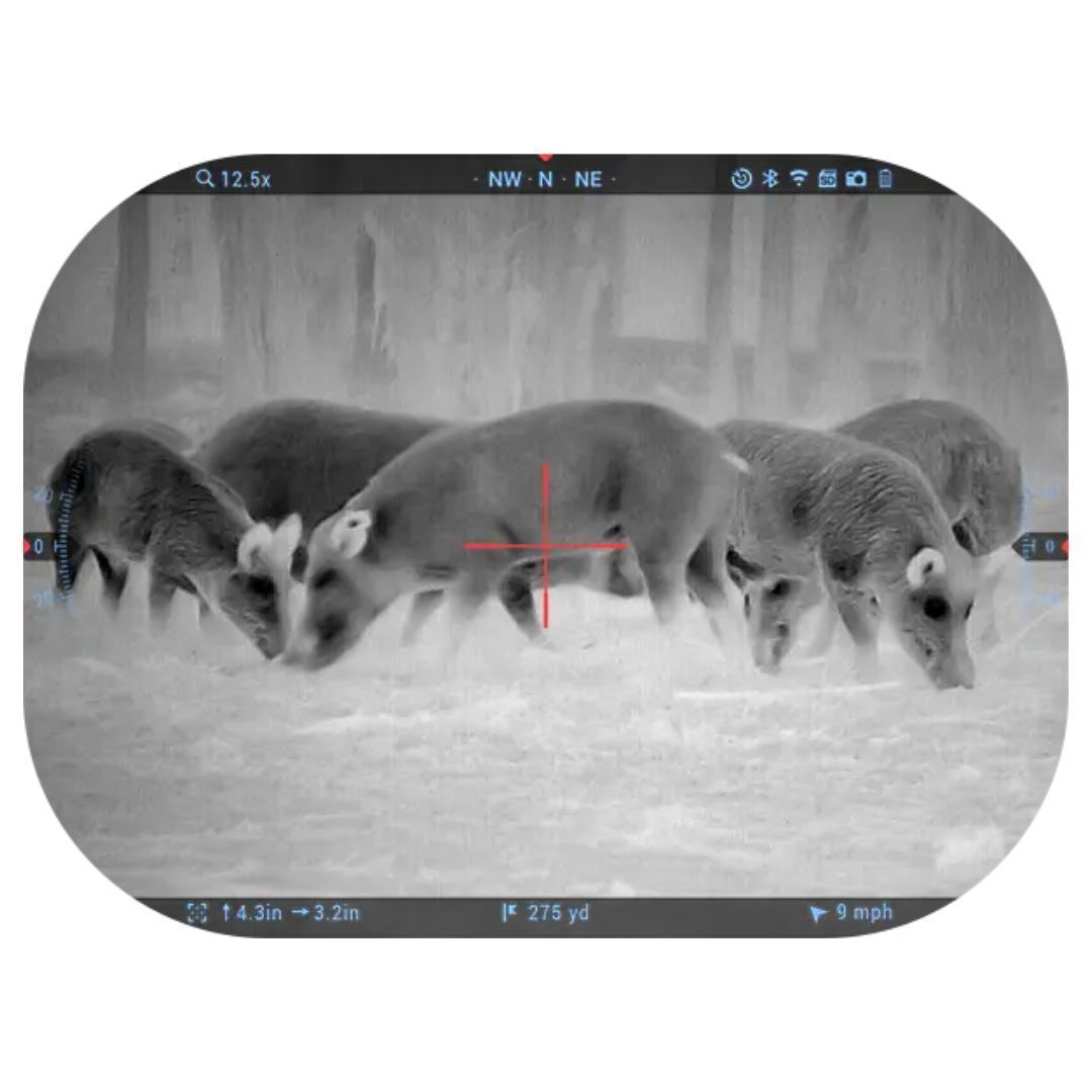 ATN ThOR 5 XD 1280x1024 3-30x 12 Micron Weather-Resistant 5th Generation Thermal Rifle Scope (Black)