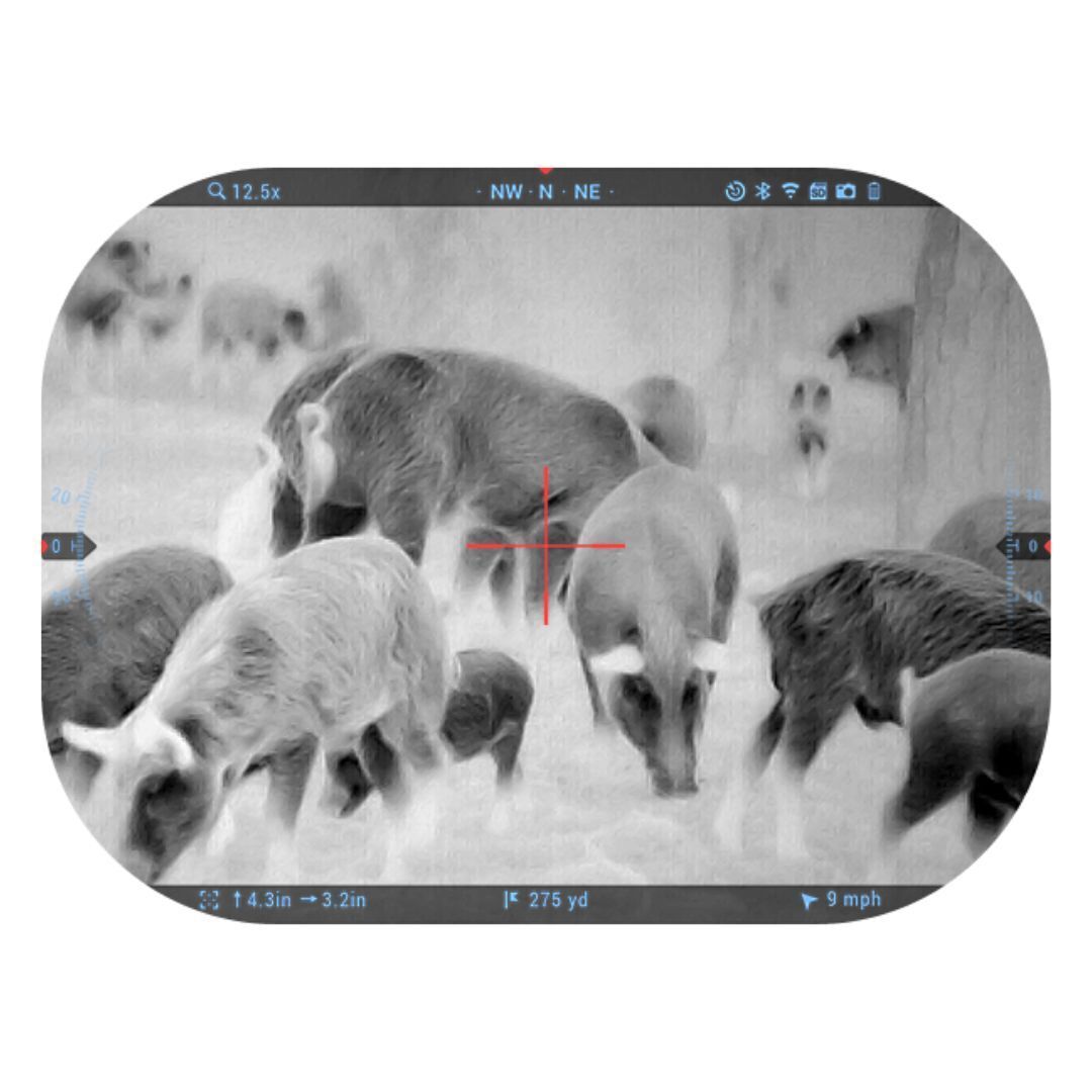 ATN ThOR 5 LRF 640x480 4-32x 12 Micron Weather-Resistant Smart HD Thermal Rifle Scope (Black)
