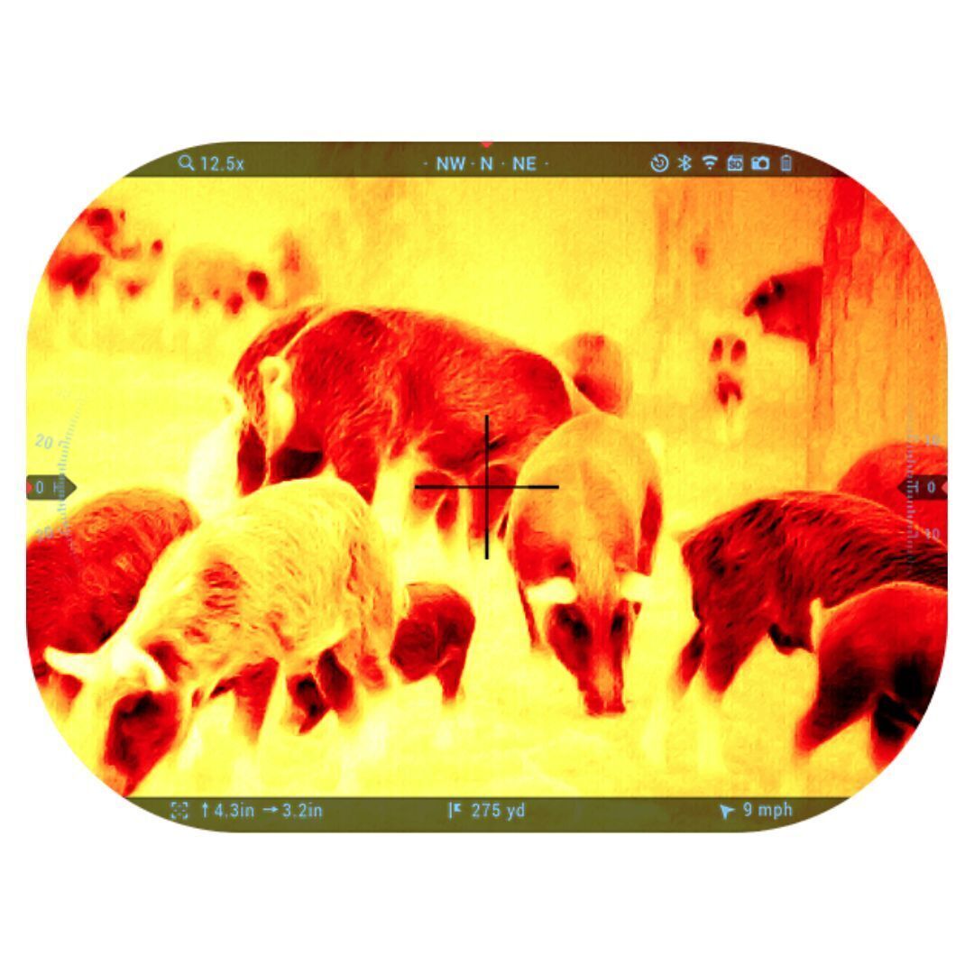 ATN ThOR 5 LRF 640x480 4-32x 12 Micron Weather-Resistant Smart HD Thermal Rifle Scope (Black)