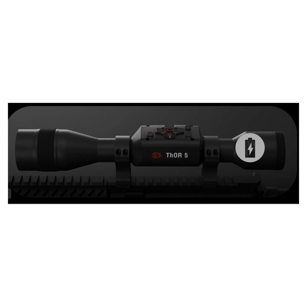 ATN ThOR 5 640x480 3-24x 12 Micron Weather-Resistant Smart HD Thermal Rifle Scope (Black)