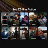 Nikon Z6III FX-Format Mirrorless Camera with NIKKOR Z 24-70mm f4 S Lens Deluxe Accessory Bundle