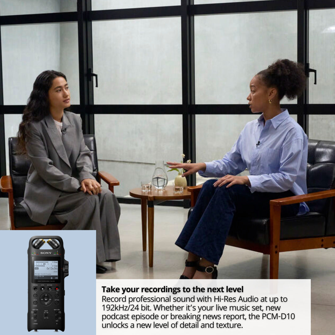 Sony PCM-D10 Portable High-Resolution Linear PCM Audio Recorder eith