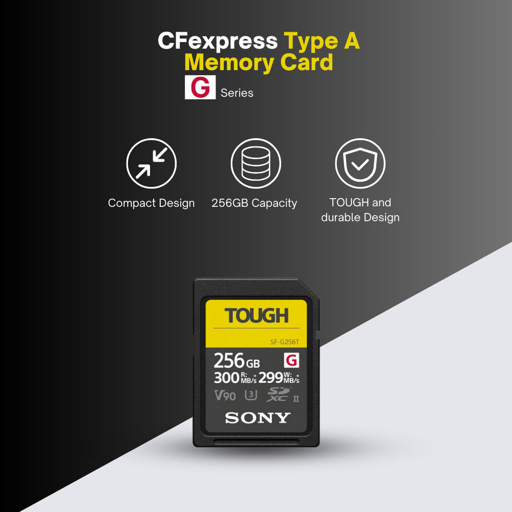 Sony 256 GB TOUGH G Series UHS-II SDXC Memory Card with Sony UHS-II USB 3.1 SD Card Reader Bundle