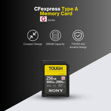 Sony 256 GB TOUGH G Series UHS-II SDXC Memory Card with SD Card Reader and Carrying Case Bundle