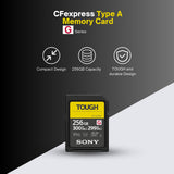 Sony 256 GB TOUGH G Series UHS-II SDXC Memory Card (2-Pack) with Card Reader and Carry Case Bundle