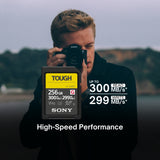 Sony 256 GB TOUGH G Series UHS-II SDXC Memory Card (2-Pack) with Card Reader and Carry Case Bundle