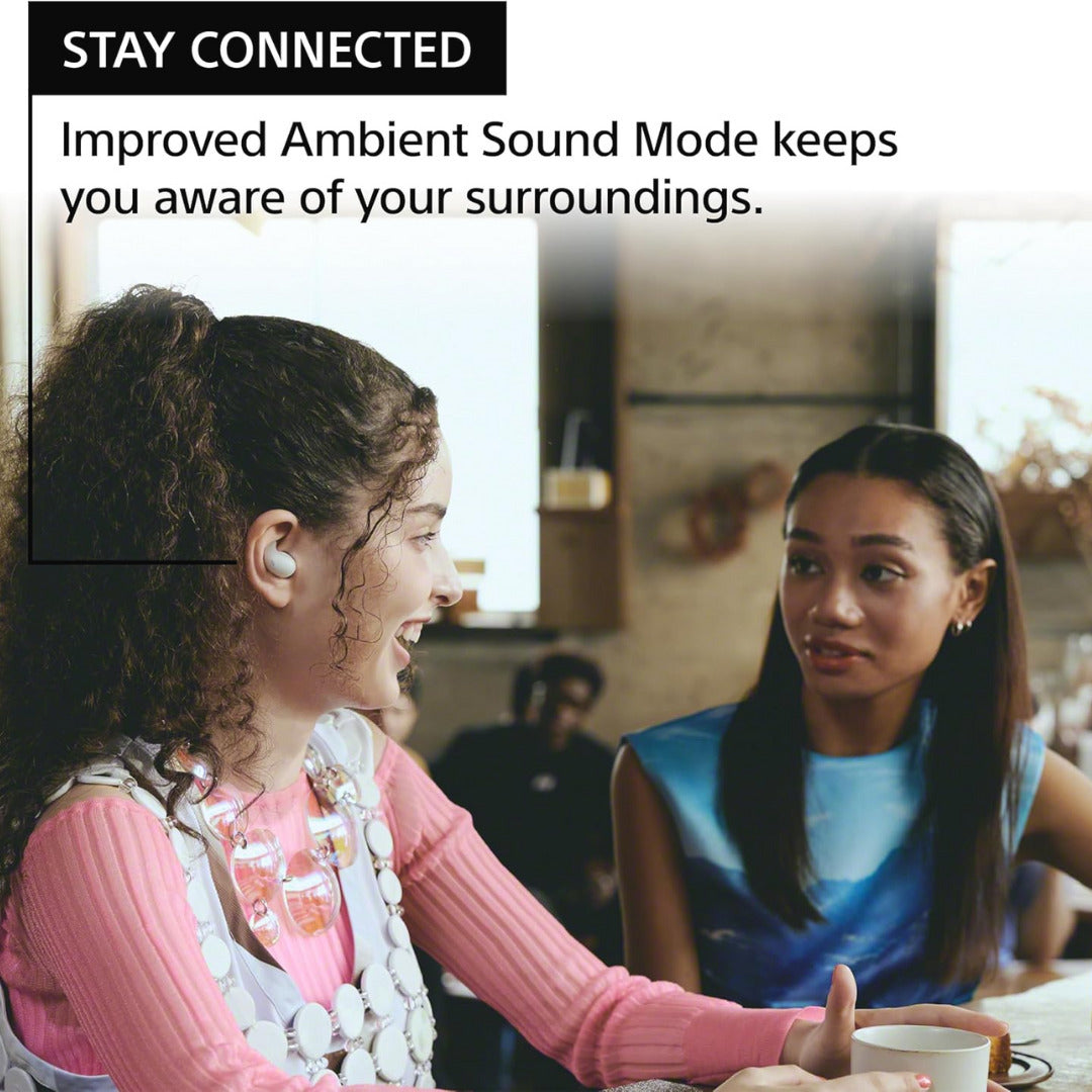 Sony LinkBuds Open True Wireless Earbud Headphones (White) and Knox Gear Earbud Case Bundle