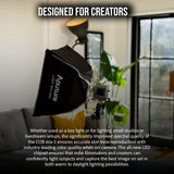 Aputure Amaran COB 60x S Bi-Color LED Monolight with Aputure Light Dome III 35.1-Inch Softbox Bundle