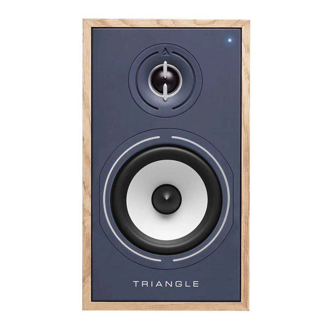 Triangle Borea BR02 BT Active Bluetooth Bookshelf Speaker Pair with Dual 50W Class D Amp (Blue)