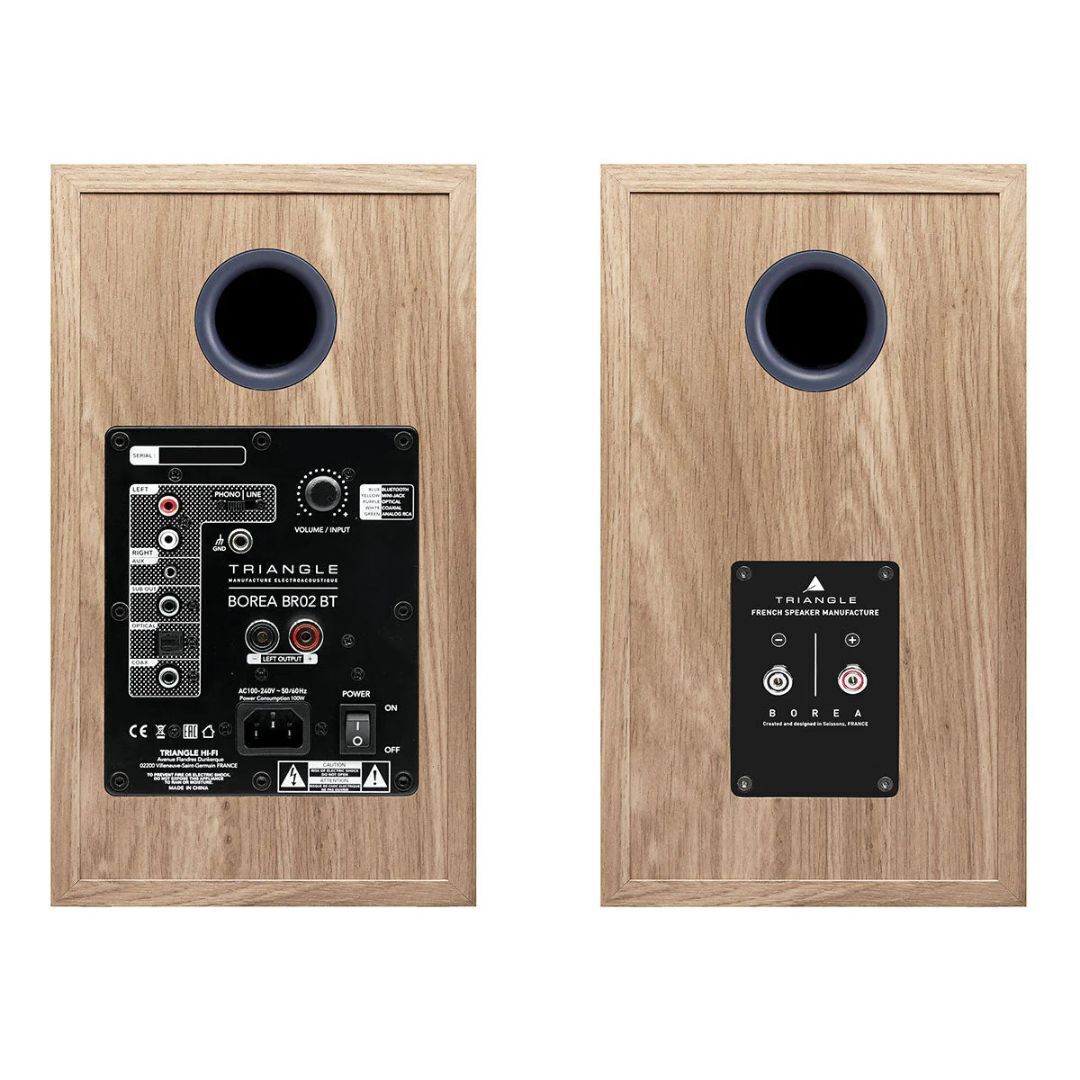Triangle Borea BR02 BT Active Bluetooth Bookshelf Speaker Pair with Dual 50W Class D Amp (Blue)