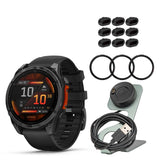 Garmin Fenix 8 47mm GPS Smartwatch (Slate Gray-Black) with Charger Stand and Screen Protector Bundle