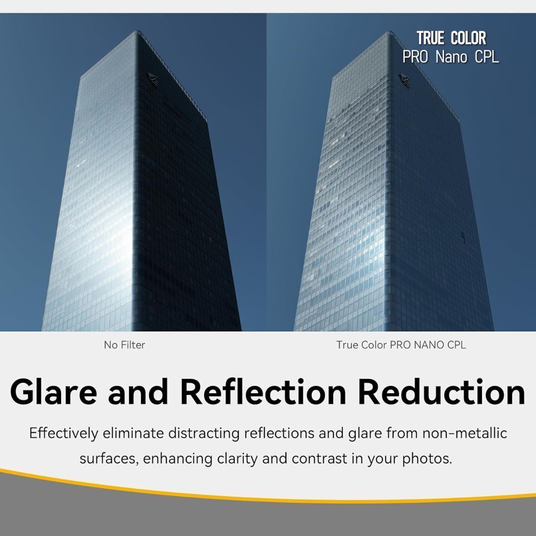 NiSi True Color Pro Nano CPL Circular Polarizing Filter with Aluminum Body and Cine Seal Tech (86mm)