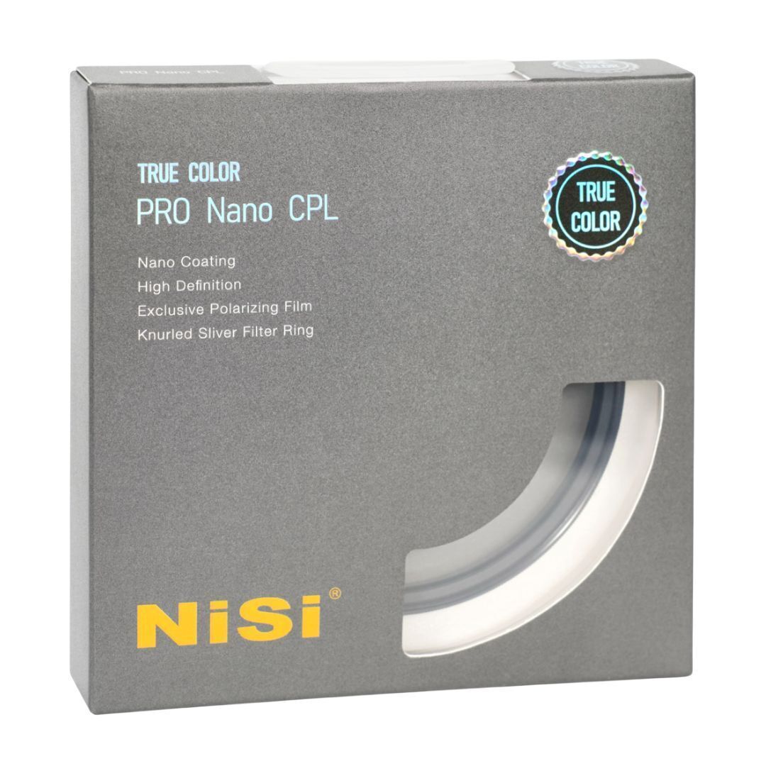 NiSi True Color Pro Nano CPL Circular Polarizing Filter with Aluminum Body and Cine Seal Tech (86mm)