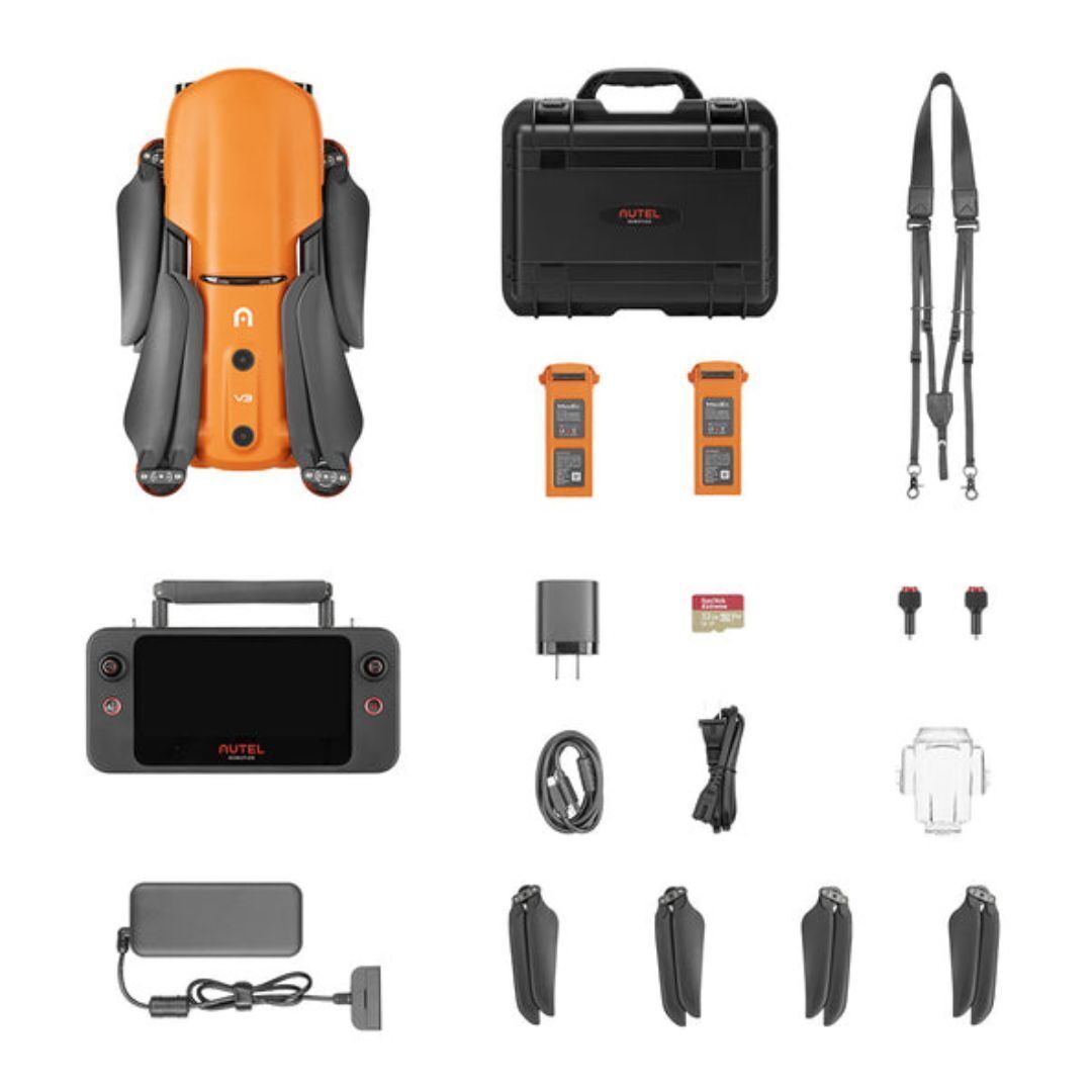 Autel Robotics EVO II Pro 6K Rugged Bundle V3 Aircraft with Sony 20MP 1-Inch Sensor (Orange)