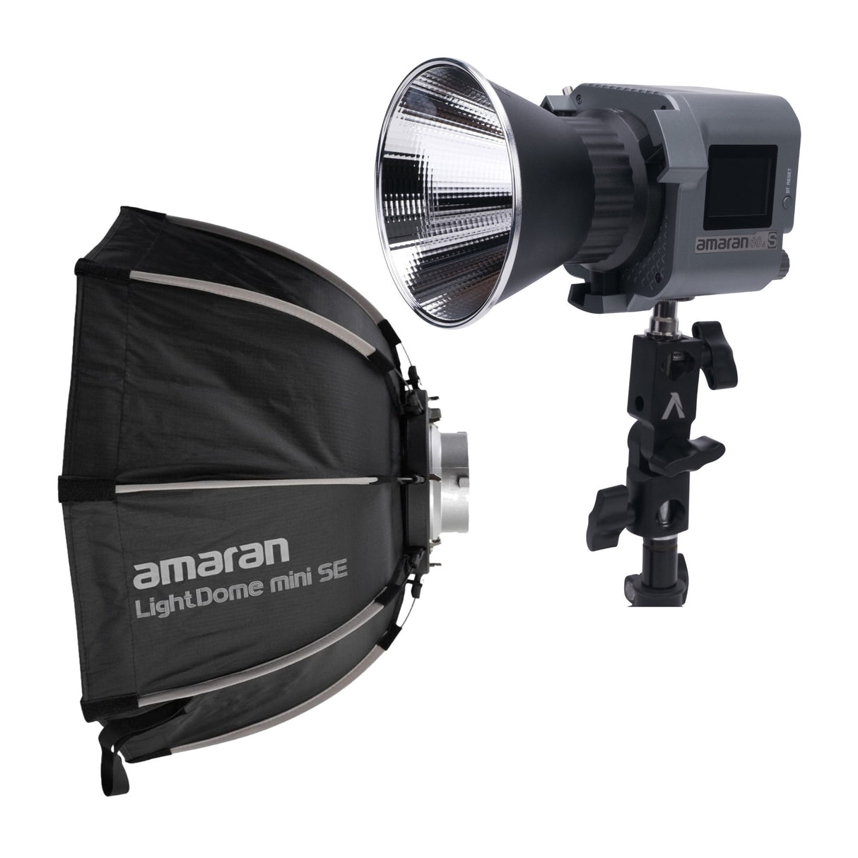Aputure Amaran COB 60D S Point Source LED 65W Daylight with Amaran Light Dome Mini SE Softbox Bundle