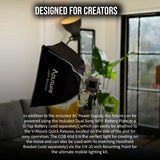 Aputure Amaran COB 60D S Point Source LED 65W Daylight with Full-Size Universal Bowens Mount Bundle