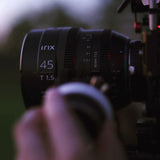Irix Cine 45mm T1.5 Lens with Durable Design, 86mm Thread, and 9-Blade Iris (Sony E, Feet, Black)