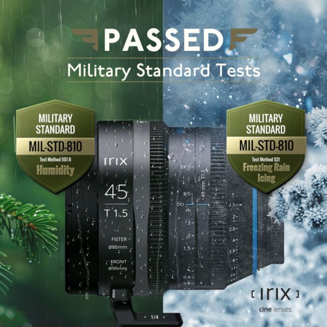 Irix Cine 45mm T1.5 Lens with Durable Design, 86mm Thread, and 9-Blade Iris (Sony E, Feet, Black)