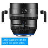 Irix Cine 45mm T1.5 Lens with Durable Design, 86mm Thread, and 9-Blade Iris (Sony E, Feet, Black)