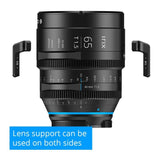 Irix Cine 65mm T1.5 Lens with Durable Design and 95mm Front Filter Thread (Sony E, Feet, Black)