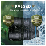 Irix Cine 65mm T1.5 Lens with Durable Design and 95mm Front Filter Thread (Sony E, Feet, Black)