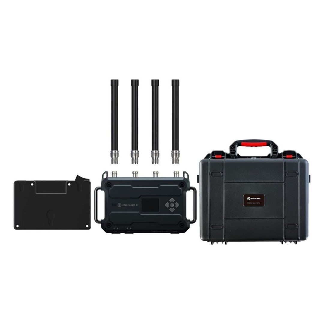 Hollyland Solidcom C1 Pro 1.9 GHz Wireless Roaming Hub with G-Mount Battery Plate for Film (Black)