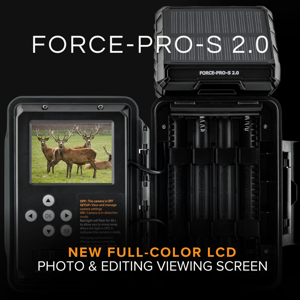 Spypoint FORCE-PRO-S 2.0 Trail Camera with Spypoint MicroSD 32GB Class 10 Memory Card Bundle