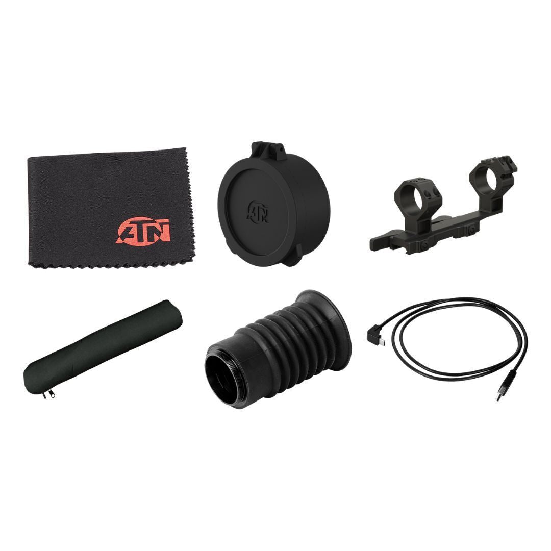 ATN ThOR 5 LRF 640x480 5-40x 12 Micron Weather-Resistant Smart HD Thermal Rifle Scope (Black)