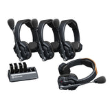 Hollyland Solidcom SE Global 4S 2.4 GHz 4-Person Water-Resistant Single-Ear Headset Intercom System