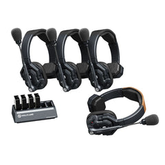 Hollyland Solidcom SE Global 4S 2.4 GHz 4-Person Water-Resistant Single-Ear Headset Intercom System