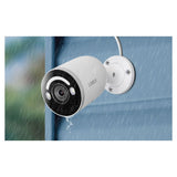 Lorex 4K Fusion 2TB Wired NVR System with Six 4K IP Bullet Smart Security Lighting Cameras (White)