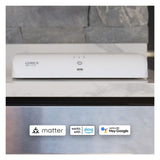 Lorex 4K Fusion 2TB Wired NVR System with Four 4K IP Dome Smart Security Lighting Cameras (White)