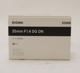 Sigma AF 35mm f/1.4 DG DN Art Lens for Sony E (Used)