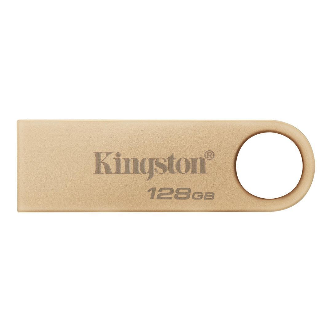 Kingston DataTraveler SE9 G3 USB 3.2 Gen 1 Flash Drive with All-Metal Gold Casing (128GB)