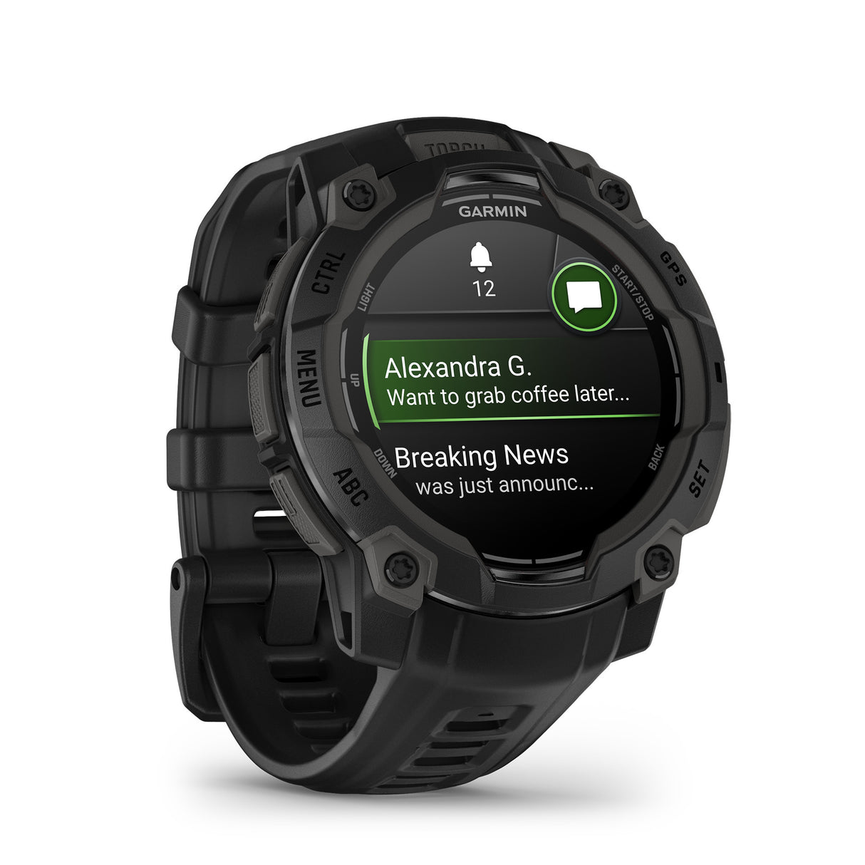 Garmin Instinct 3 - 45mm AMOLED GPS Smartwatch (Black)