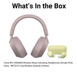 Sony WH-1000XM5 Wireless Noise Canceling Headphones with Dual Processors (Smoky Pink) Bundle