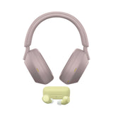 Sony WH-1000XM5 Wireless Noise Canceling Headphones with Dual Processors (Smoky Pink) Bundle