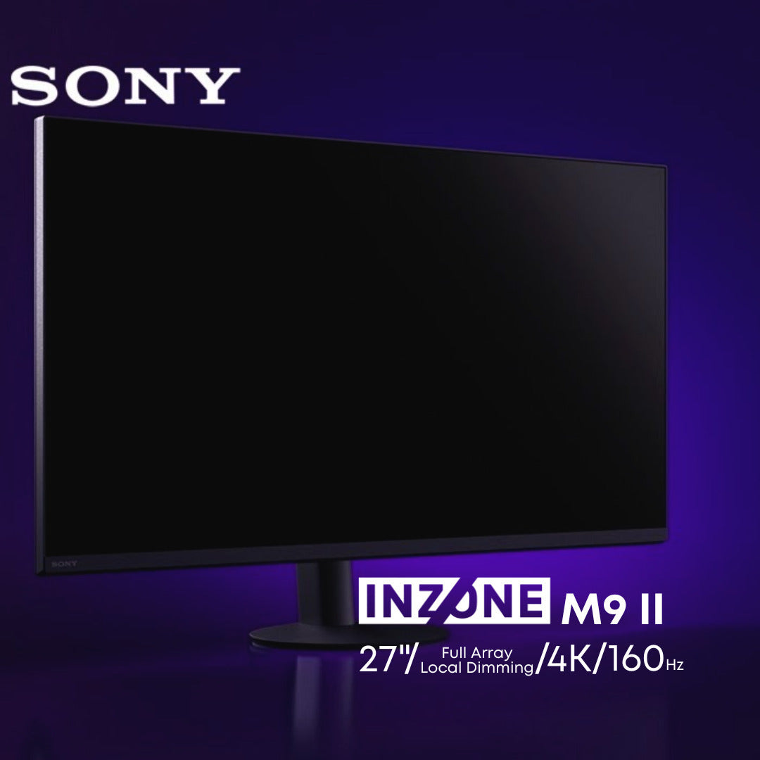 Sony 27 INZONE M9 II 4K UHD 160Hz Full Array LED Gaming Monitor with Mouse Pad, and Keyboard Bundle