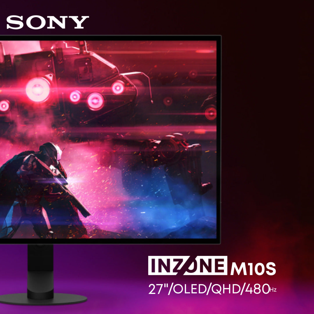 Sony INZONE M10S OLED QHD 1440p 27-Inch Gaming Monitor and Sony Gaming Earbuds Bundle
