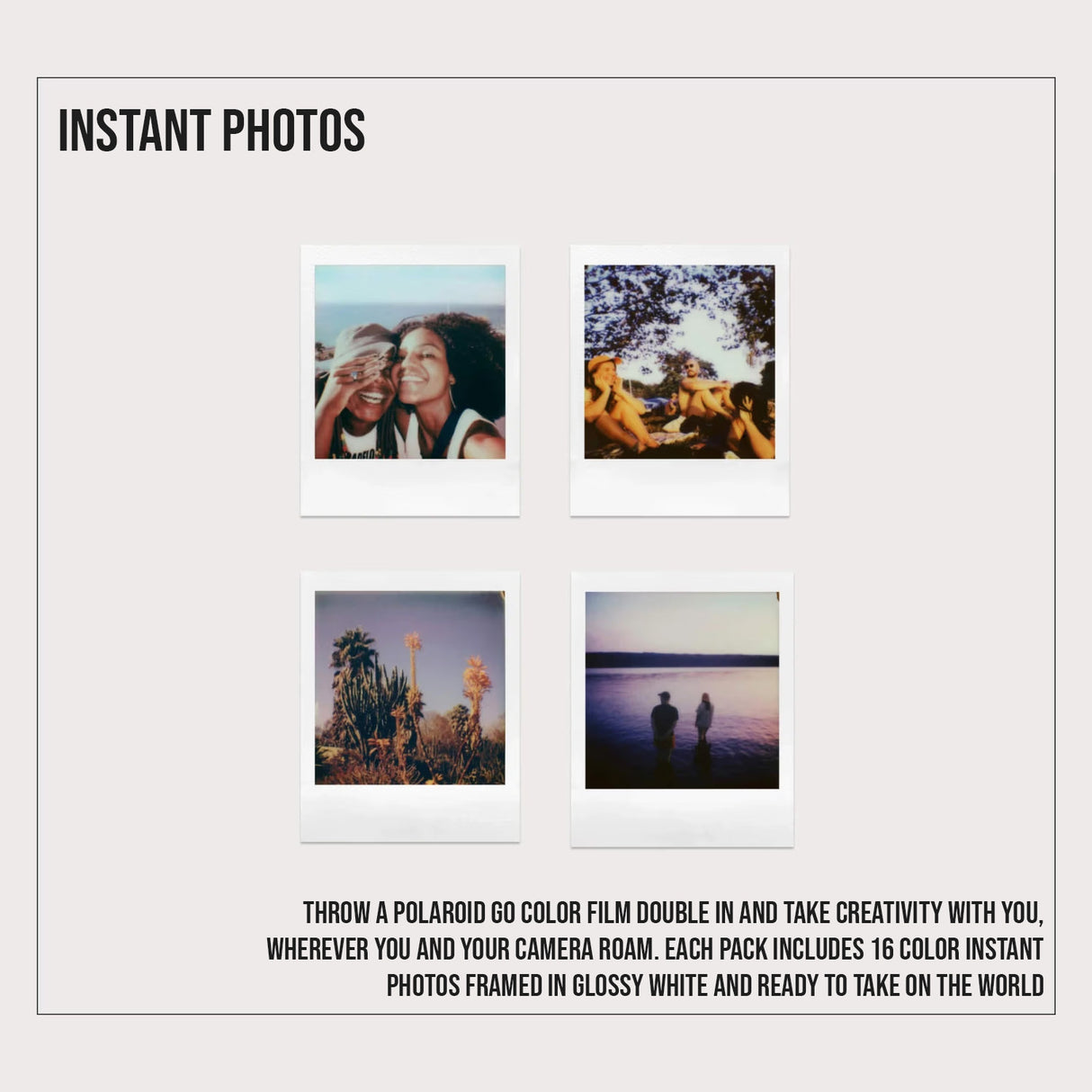 Polaroid GO Color Film (2-Pack) with Focus Camera Instax Film Kit for Fujifilm Mini Bundle