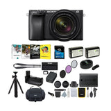 Sony Alpha a6400 Mirrorless Digital Camera with 18-135mm Lens (Black) and Accessories Bundle
