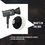 Aputure LS 600c Pro II RGB LED Monolight with 46 Built-In Preset Source Effects (A-Mount) Bundle