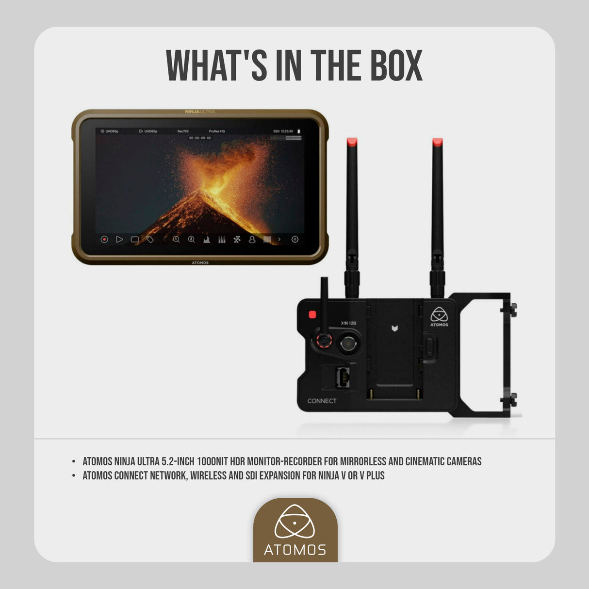 Atomos Ninja Ultra 1000nit HDR Monitor-Recorder with