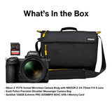 Nikon Z7 II Mirrorless Camera with 24-70mm f4 Lens, Camera Bag and 128GB Memory Card Bundle