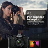 Nikon Z f Mirrorless Camera with 40mm Lens with Shoulder Messenger Camera Bag Bundle