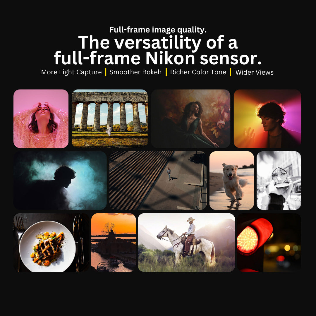 Nikon Z f Mirrorless Camera with 40mm Lens with Shoulder Messenger Camera Bag Bundle